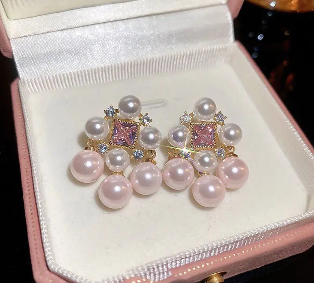 Pretty Pearl Bride Earrings