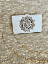 Load image into Gallery viewer, Gorgeous Gem Clutch in White
