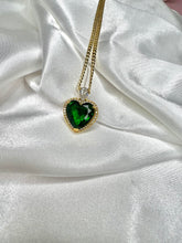 Load image into Gallery viewer, True Love Heart Pendant Necklace in Green
