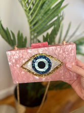 Load image into Gallery viewer, Pink Eye Candy Clutch
