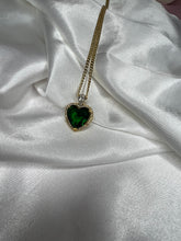 Load image into Gallery viewer, True Love Heart Pendant Necklace in Green
