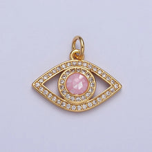 Load image into Gallery viewer, Pink Opal Eye Pendant Necklace
