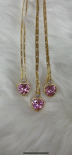Load image into Gallery viewer, True Love Heart Pendant Necklace in Pink

