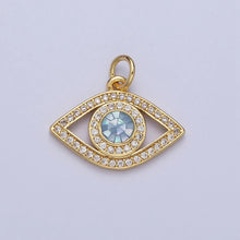 Load image into Gallery viewer, Blue Opal Eye Pendant Necklace
