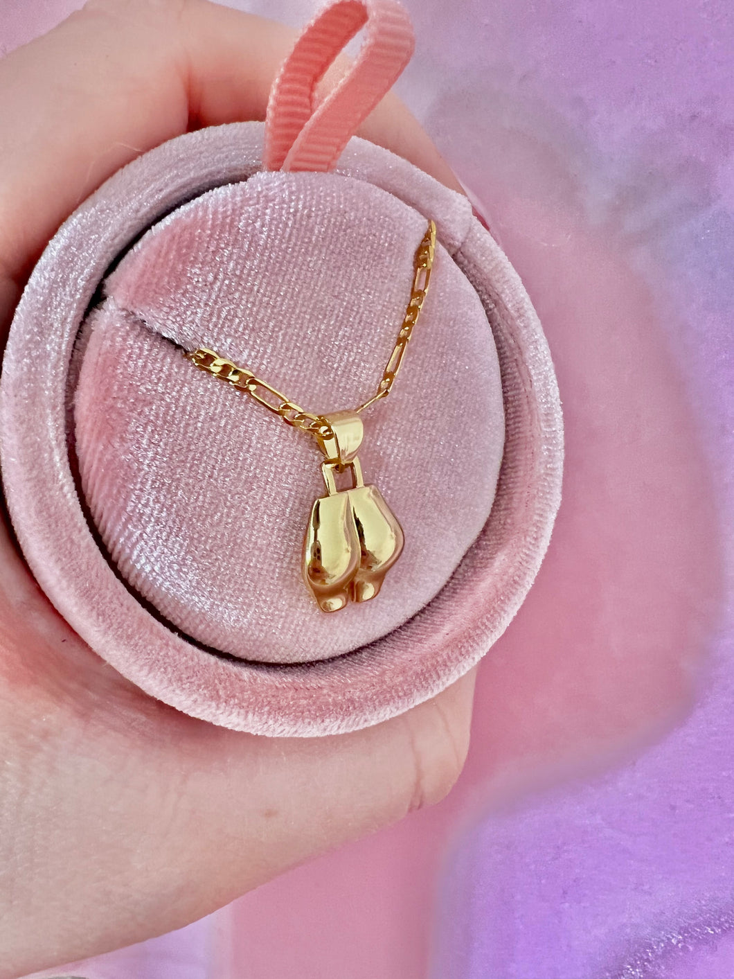 Gold Bootylicious Charm Necklace