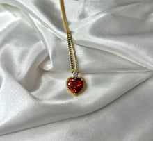 Load image into Gallery viewer, True Love Heart Pendant Necklace In Red
