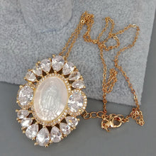 Load image into Gallery viewer, Large Virgin Mary Pendant Necklace
